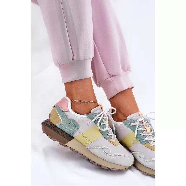  Ženske cipele BIG STAR RR274244 YELLOW/GREY Big Star Shoes 