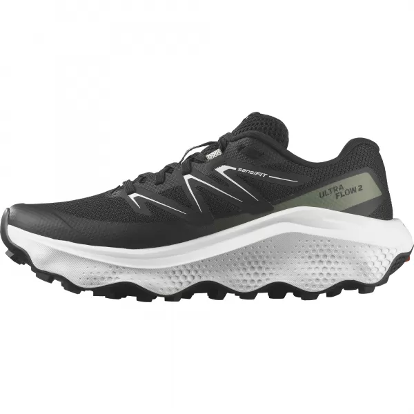  Ženske cipele SALOMON ULTRA FLOW 2 W L47883700 CRNA/BIJELA/AGAVA ZELENA 