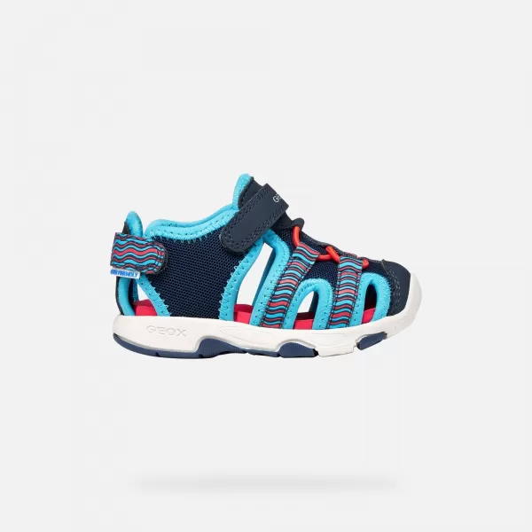 Sandale za dječake GEOX SANDAL MULTY B650FA0CE14CF44D PLAVA 