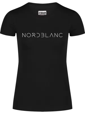 Ženska majica kratkih rukava NORDBLANC GRASS NBSLT8169 CRNA