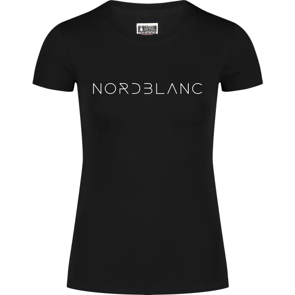  Ženska majica kratkih rukava NORDBLANC GRASS NBSLT8169 CRNA 