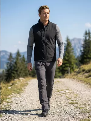 Muški softshell prsluk ALTISPORT NoPrint NP/ALM865 CRNA
