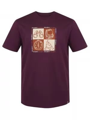 Muška majica kratkih rukava HUSKY TEE SQUARE M LJUBIČASTA