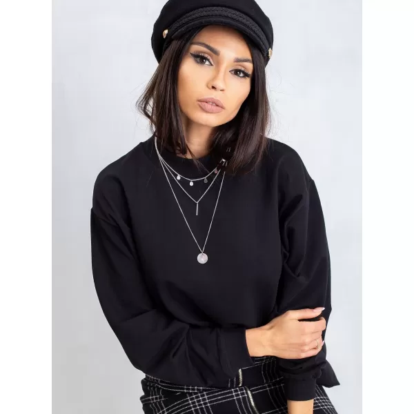  Ženski sweatshirt BASIC FEEL GOOD RV-BL-5185.82P NOIR 