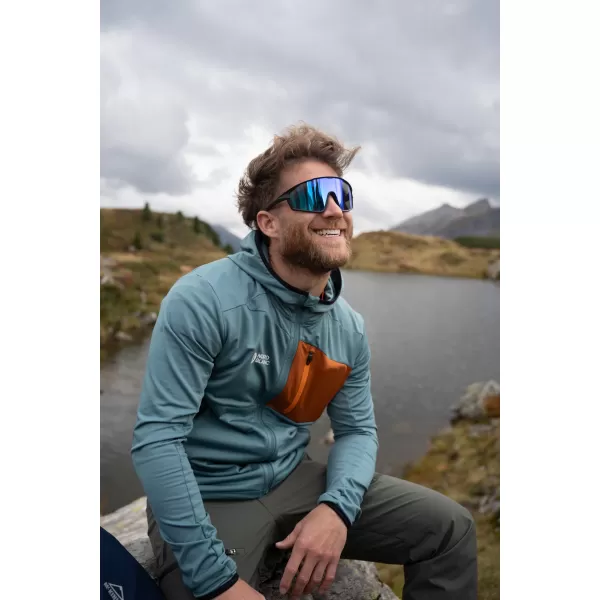  Muški powerfleece duks NORDBLANC BRACKEN NBWFM8286 TAMNO ZELENA 