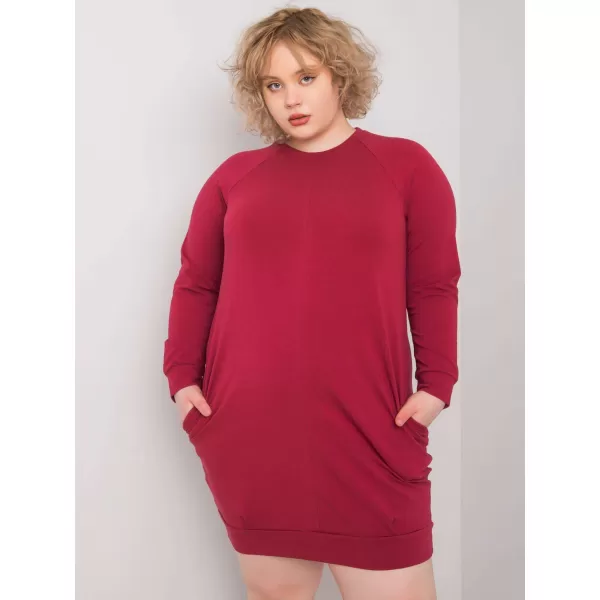  Haljina BASIC FEEL GOOD RV-SK-6296.99 TAMNOCRVENA 