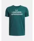 Majica za dječake UNDER ARMOUR UA TECH SPLIT WORDMARK SS 1383010-338 ZELENA
