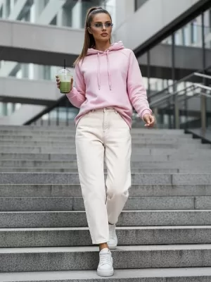 Ženski sweatshirt DSTREET BY1137 RUŽIČASTA