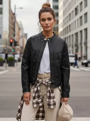 Ženska jakna DSTREET TY5539 CRNA