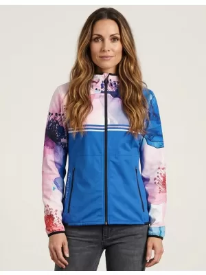 Ženska vrhunska softshell jakna ALTISPORT VOJ/ALW117JACK01 PLAVA/RUŽIČASTA