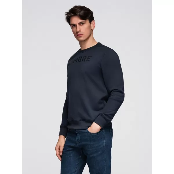  Muški sweatshirt OMBRE B1711 TAMNOPLAVA 