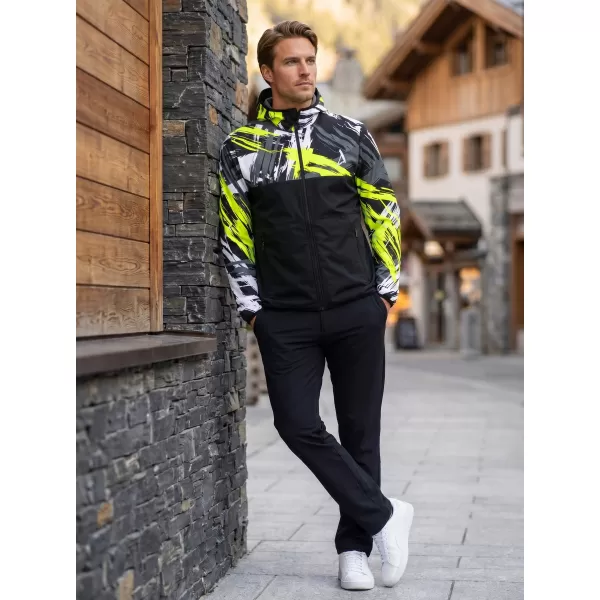  Muška vrhunska softshell jakna ALTISPORT VOJ/ALM039JACK01 CRNA I ŽUTA 