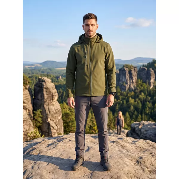  Muška softshell jakna ALTISPORT NoPrint NP/ALM845 VOJNOG 