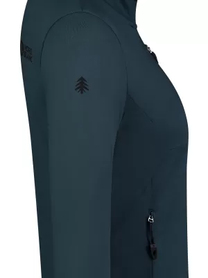 Ženska powerfleece majica NORDBLANC SEDGE NBWFL8291 PLAVOZELENA