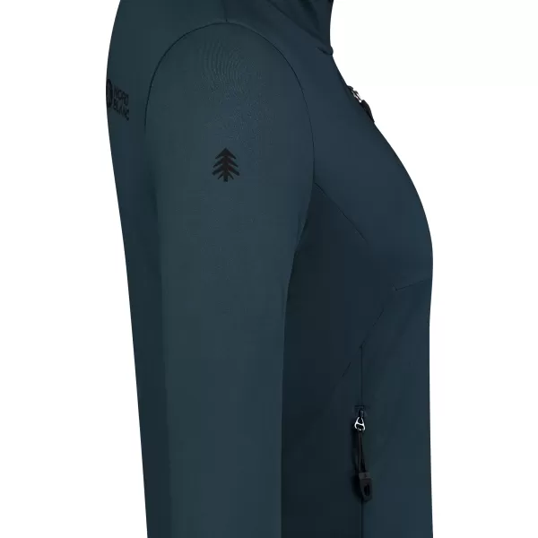  Ženska powerfleece majica NORDBLANC SEDGE NBWFL8291 PLAVOZELENA 