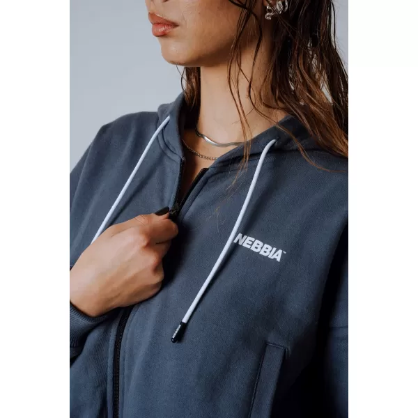  Hoodie na patentni zatvarač POWER 895 SIVA Nebbia 