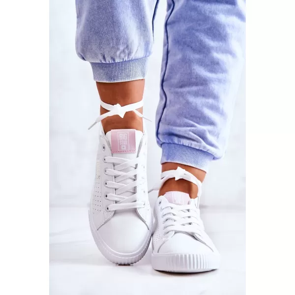  Ženske tenisice BIG STAR HH274073 WHITE/PINK Big Star Shoes 