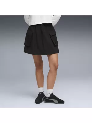 Ženska suknja PUMA WARDROBE ESS WV CARGO SKIRT 634584_01 PUMA CRNA
