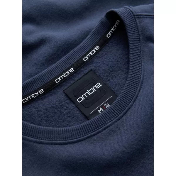  Muški sweatshirt OMBRE B1713 TAMNOPLAVA 