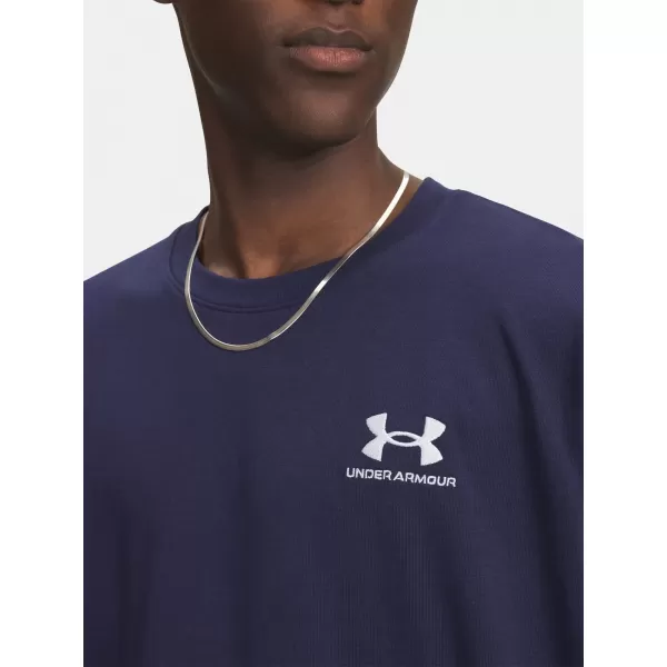 Muška majica kratkih rukava UNDER ARMOUR UA M LOGO EMB HEAVYWEIGHT SS 1373997-411 PLAVA 