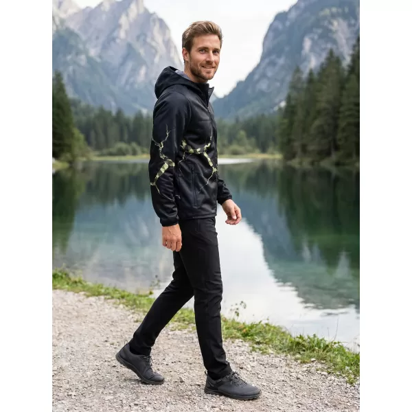  Muška vrhunska softshell jakna ALTISPORT VOJ/ALM129JACK01 CRNAČKI/VOJNIČKI 