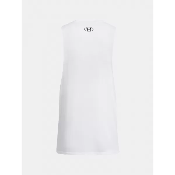  Muška majica bez rukava UNDER ARMOUR LEFT CHEST CUT OFF TANK 1329286-100 BIJELA 