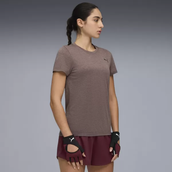  Ženska majica kratkih rukava PUMA W TAD ESSENTIAL HEATHER TEE 525891-88 GROŽĐICA VRIJESAK 