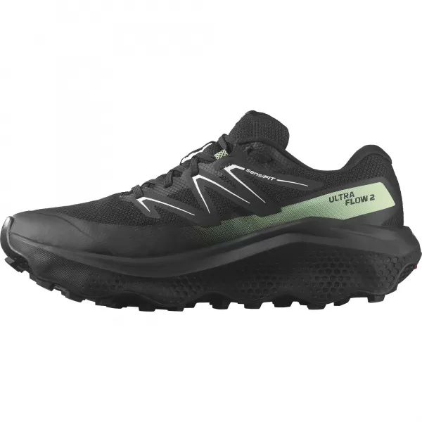  Muške cipele SALOMON ULTRA FLOW 2 GTX L47981400 CRNA/CRNA/PATINA ZELENA 