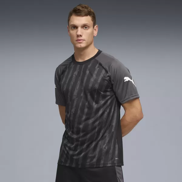  Funkcionalna muška majica PUMA INDIVIDUALLIGA GRAPH JERSEY 660578_03 PUMA CRNA/PUMA BIJELA 