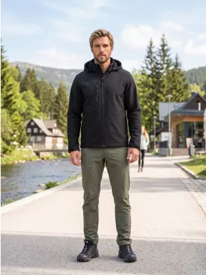 Muška softshell jakna ALTISPORT NoPrint NP/ALM845 CRNA