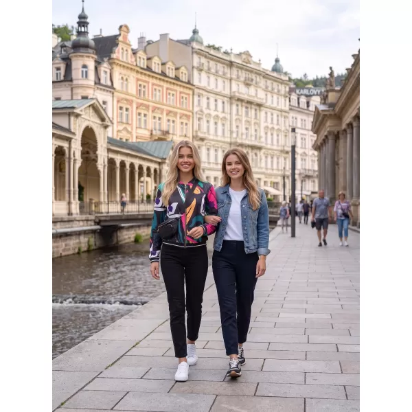  Ženska jakna ALTISPORT HADARIT CRNI UZORAK 