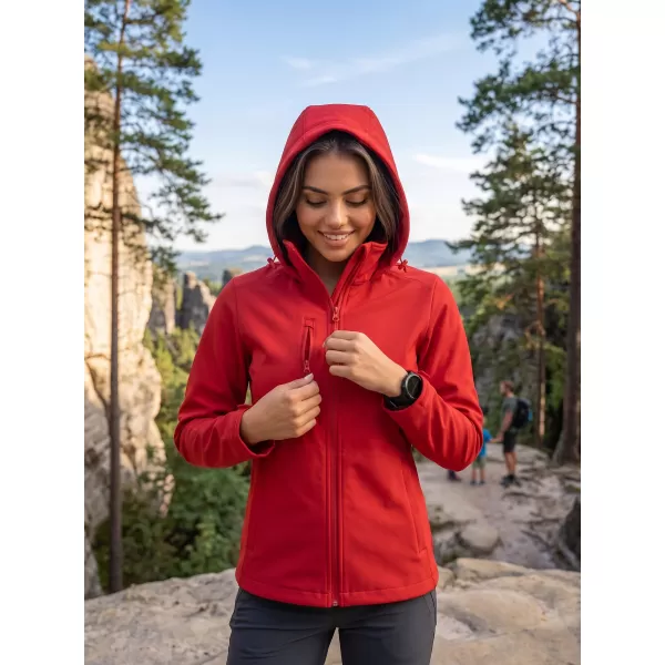  Ženska softshell jakna ALTISPORT NoPrint NP/ALW945 CRVENA 