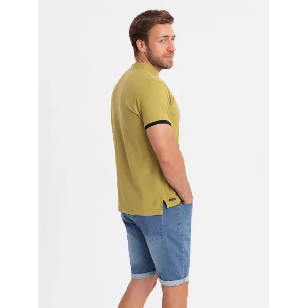  Muška majica kratkih rukava OMBRE OM-TSCT-0156 MASLINA 