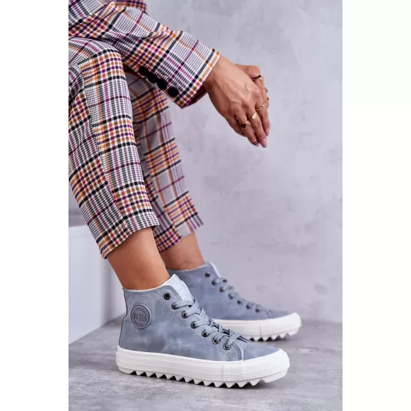  Ženske tenisice BIG STAR EE274115 SVIJETLO PLAVE Big Star Shoes 