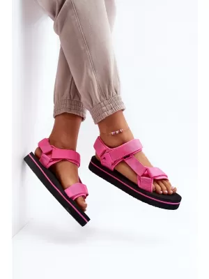 Ženske sandale LEE COOPER LCW-23-34-2613 CRNA/FUKSIJA