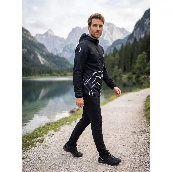  Muška vrhunska softshell jakna ALTISPORT VOJ/ALM073JACK01 CRNA 