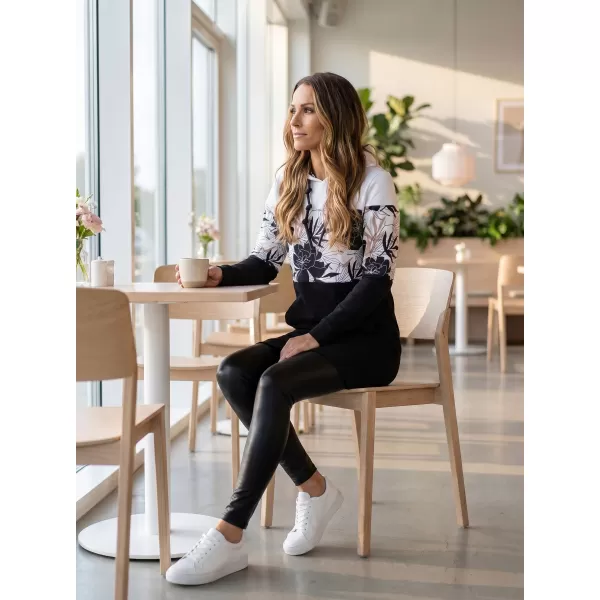  Ženski sweatshirt ALTISPORT HETHER CRNO/BIJELO 