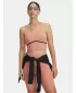 Ženska majica bez rukava UNDER ARMOUR MERIDIAN PIPED CROP TANK 6003529-696 RUŽIČASTA