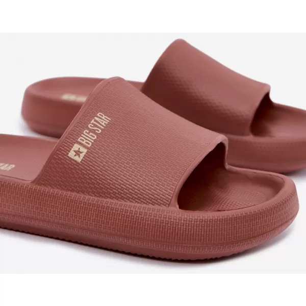  Ženske papuče BIG STAR SHOES UU274088 NIJANSE CRVENE 