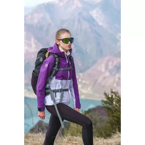  Ženska softshell jakna NORDBLANC BLINK NBSSL8320 LJUBIČASTA 
