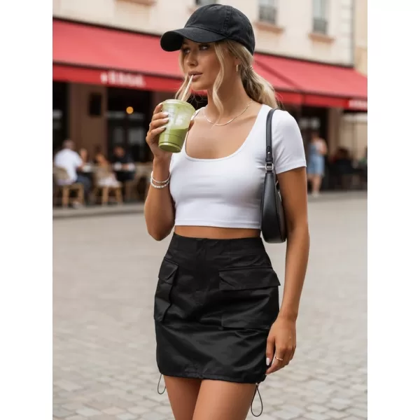  Ženska suknja DSTREET CY0437 CRNA 