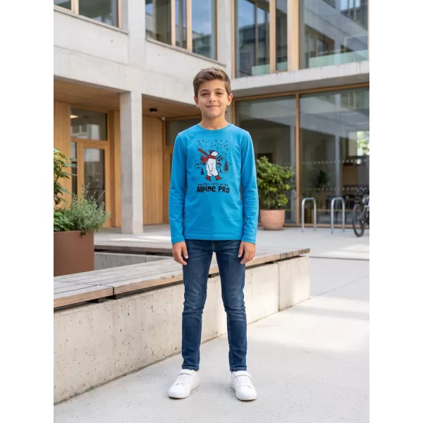  Dječja majica ALPINE PRO ECCO 2 NEON ATOMIC BLUE PA VARIJANTA 