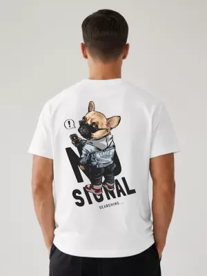 Muška majica kratkih rukava DSTREET NX4009R-WH-O BIJELA