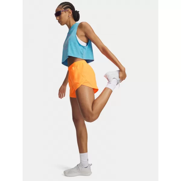  Ženske kratke hlače UNDER ARMOUR FLY BY 3 SHORTS 1382438-824 NARANČASTA 