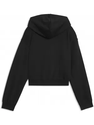 Dječji sweatshirt PUMA ESS 2 COLOR NO. 1 LOGO SHORT LENGTH HOOD 68607255 PUMA CRNA/SVIJETLA LAVANDA