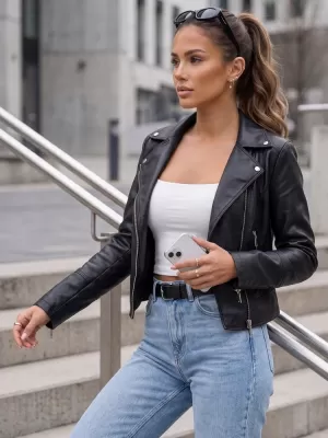 Ženska jakna DSTREET TY5718 CRNA