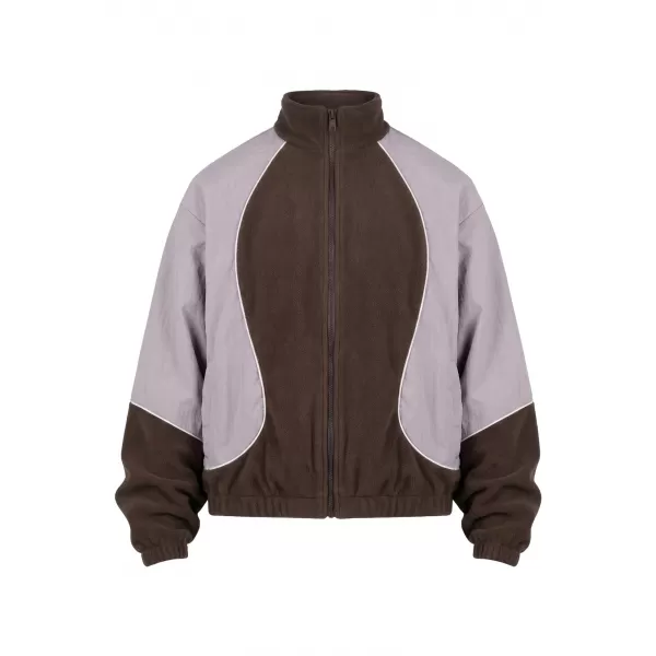  Muška trenirka jakna URBAN CLASSICS TB8602-23085 SMEĐA/BLIJEDO LILA 
