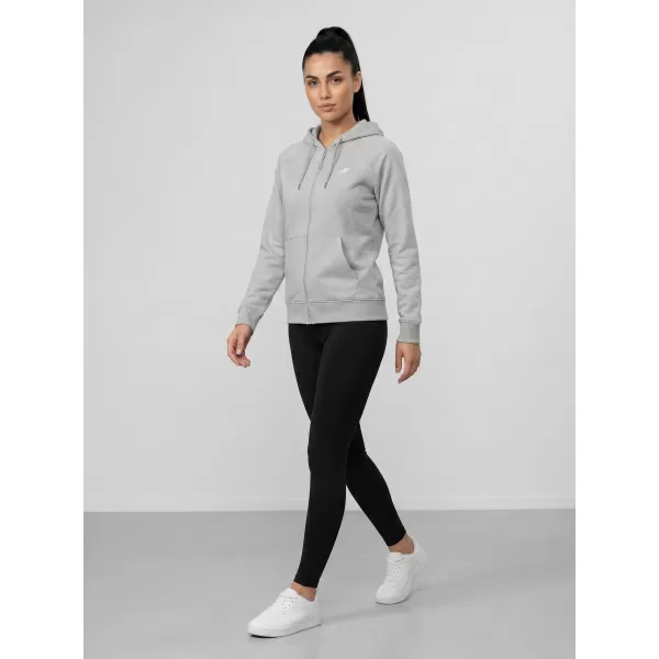  Ženski sweatshirt 4F WMM00TSWSF2535 HLADNI SVIJETLO SIVI MELANGE 
