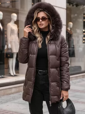 Ženska jakna DSTREET TY5758 LJUBIČASTA