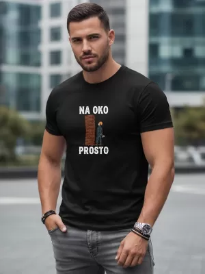 Muška majica kratkih rukava DSTREET NX0107R-BK CRNA